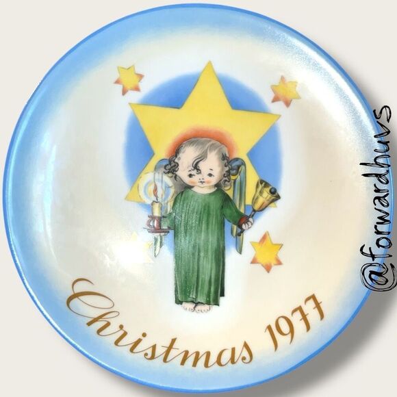 1977 Schmid “Herald Angel” Christmas Plate – Sister Berta Hummel – No Box - Picture 4 of 7